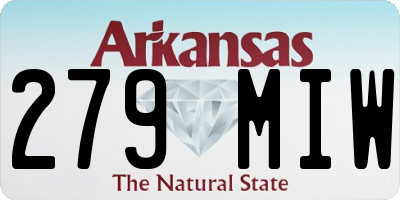 AR license plate 279MIW
