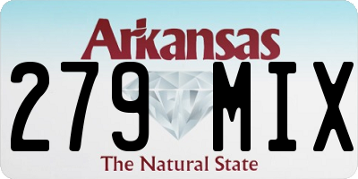 AR license plate 279MIX