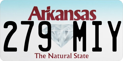 AR license plate 279MIY