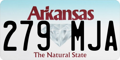 AR license plate 279MJA