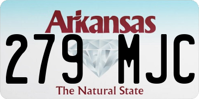 AR license plate 279MJC