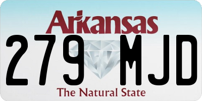 AR license plate 279MJD