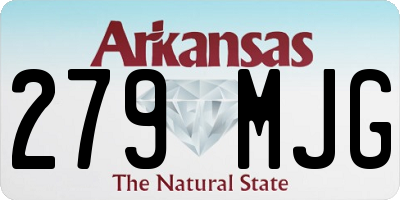 AR license plate 279MJG
