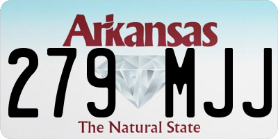 AR license plate 279MJJ