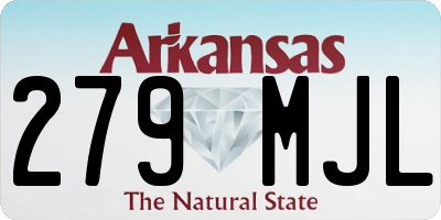 AR license plate 279MJL