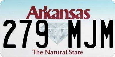 AR license plate 279MJM