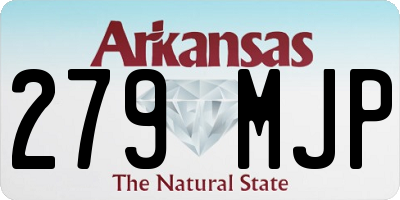 AR license plate 279MJP
