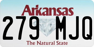 AR license plate 279MJQ
