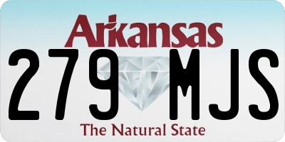 AR license plate 279MJS