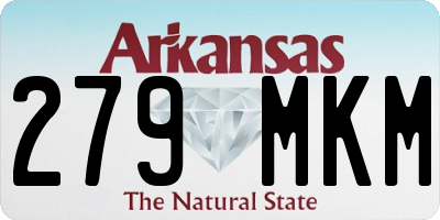 AR license plate 279MKM