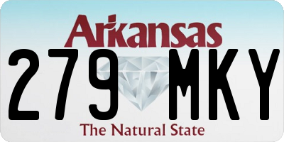 AR license plate 279MKY