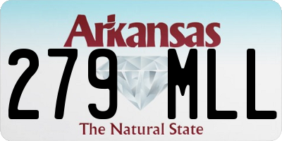 AR license plate 279MLL