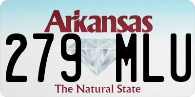 AR license plate 279MLU