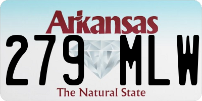 AR license plate 279MLW
