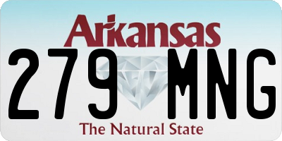 AR license plate 279MNG