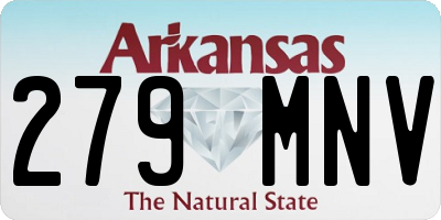 AR license plate 279MNV