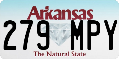 AR license plate 279MPY