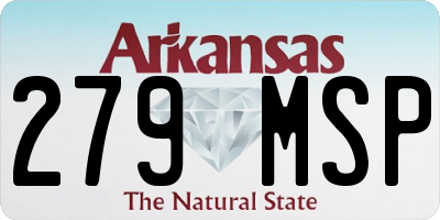 AR license plate 279MSP