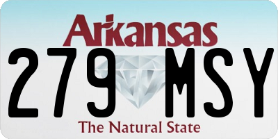 AR license plate 279MSY