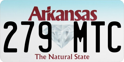AR license plate 279MTC