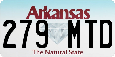 AR license plate 279MTD