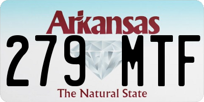 AR license plate 279MTF
