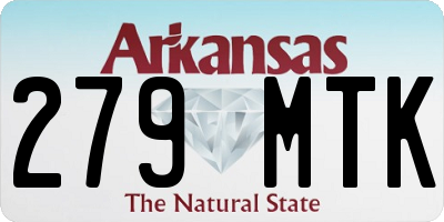 AR license plate 279MTK