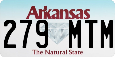 AR license plate 279MTM