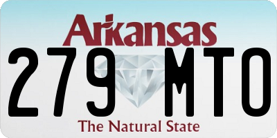 AR license plate 279MTO