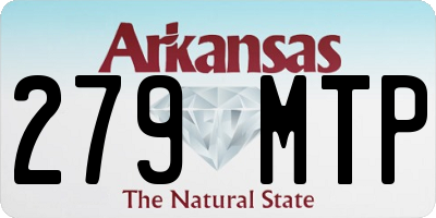 AR license plate 279MTP