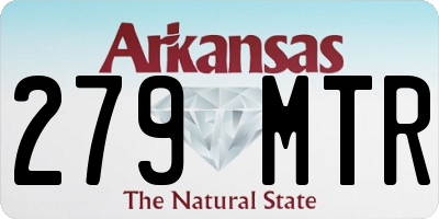 AR license plate 279MTR