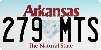 AR license plate 279MTS