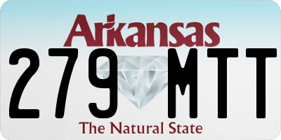 AR license plate 279MTT