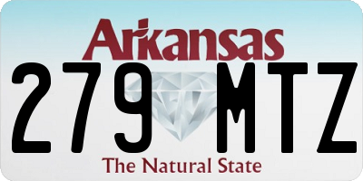 AR license plate 279MTZ