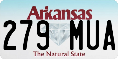 AR license plate 279MUA