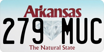 AR license plate 279MUC