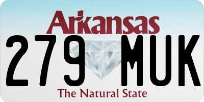 AR license plate 279MUK