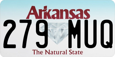 AR license plate 279MUQ