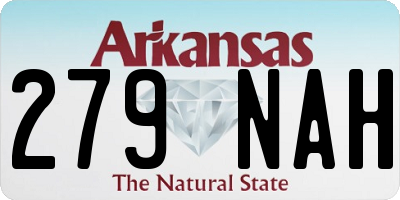 AR license plate 279NAH
