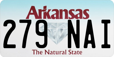 AR license plate 279NAI