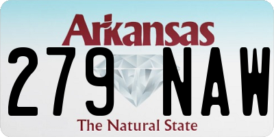 AR license plate 279NAW