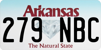 AR license plate 279NBC