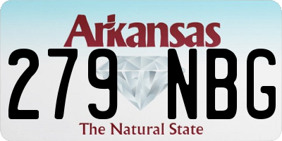 AR license plate 279NBG