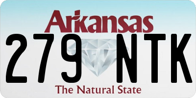 AR license plate 279NTK