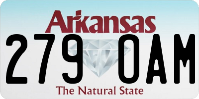 AR license plate 279OAM