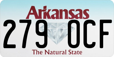 AR license plate 279OCF