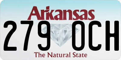 AR license plate 279OCH
