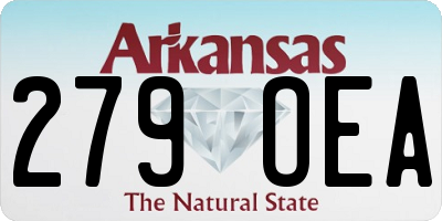 AR license plate 279OEA