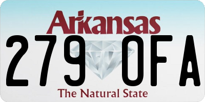 AR license plate 279OFA