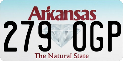 AR license plate 279OGP